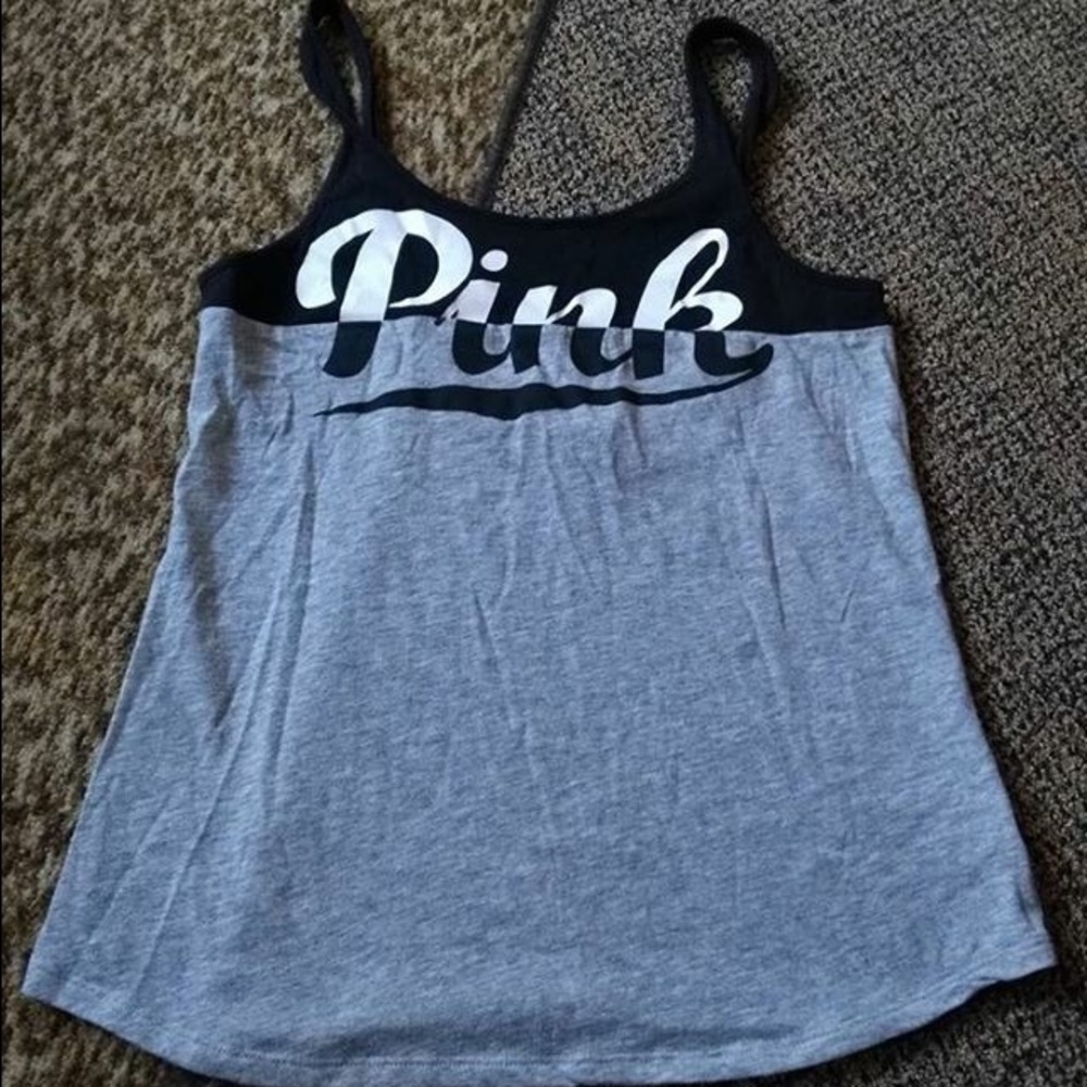 Black Victoria's Secret flowy tank.