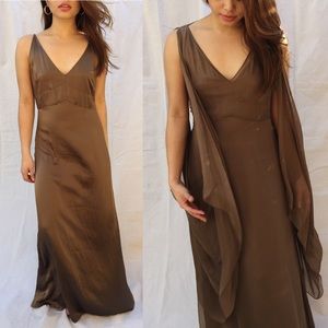2-piece Silk Floor-Length Morgane Le Fay Dress