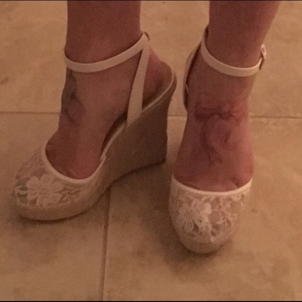 Victoria's Secret Lace Wedges