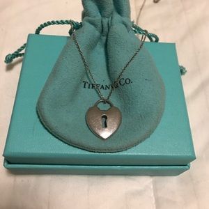 Tiffany silver heart lock