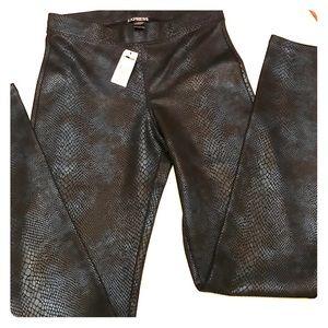 Express faux leather leggings