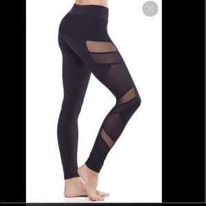 Electric yoga mesh black leggings