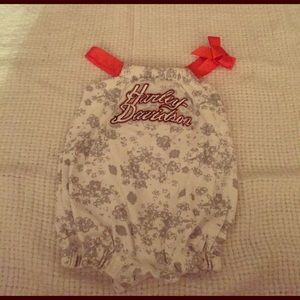 Harley Davis girl onesie