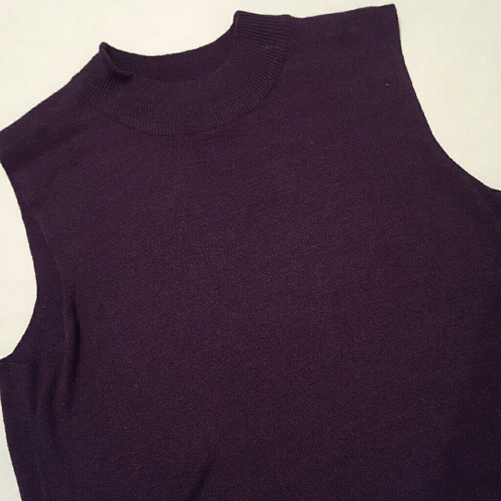 Elizabeth Purple Sleeveless Top