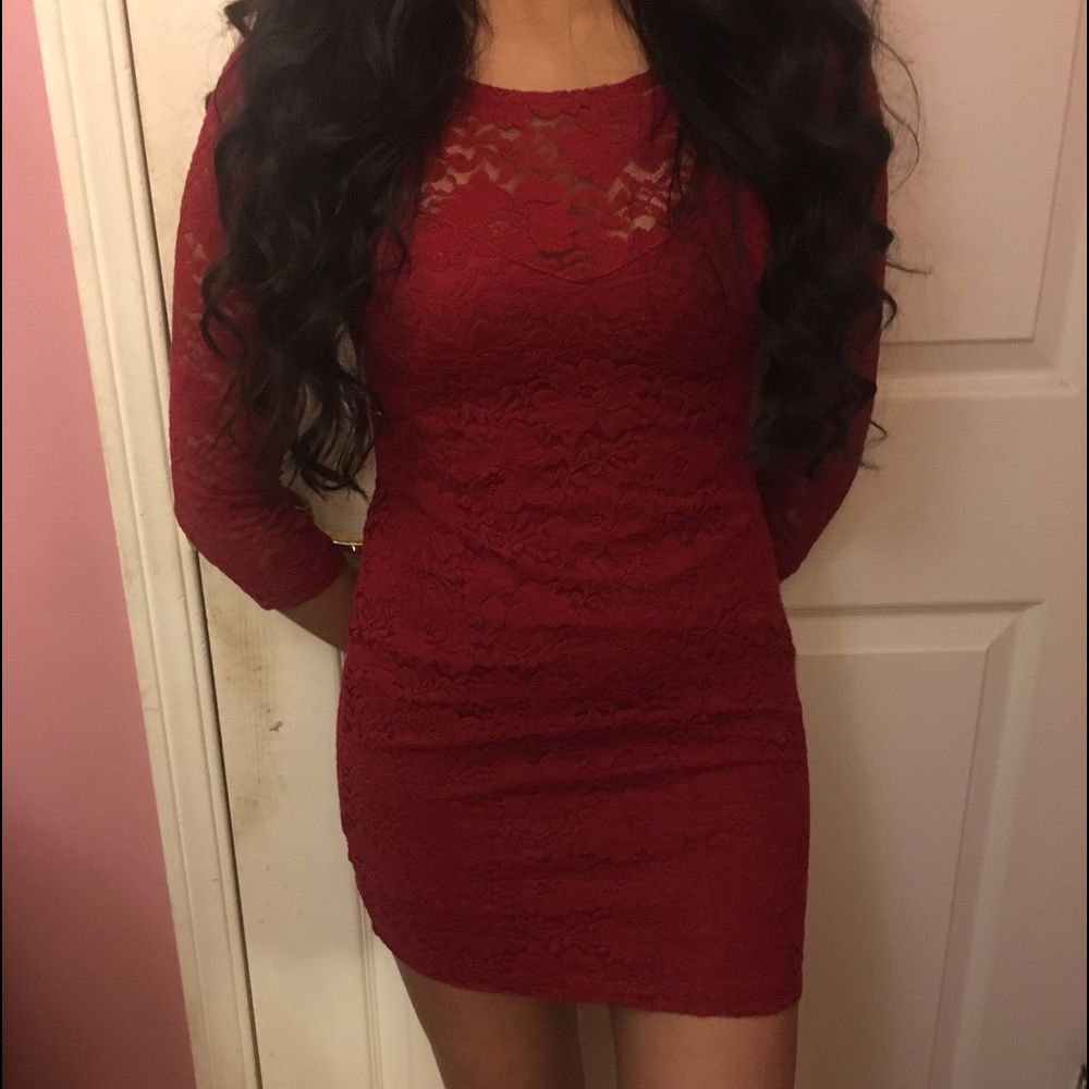 Sexy red dress