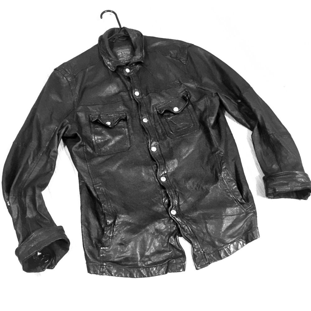 All saints lamb skin button down ~2013