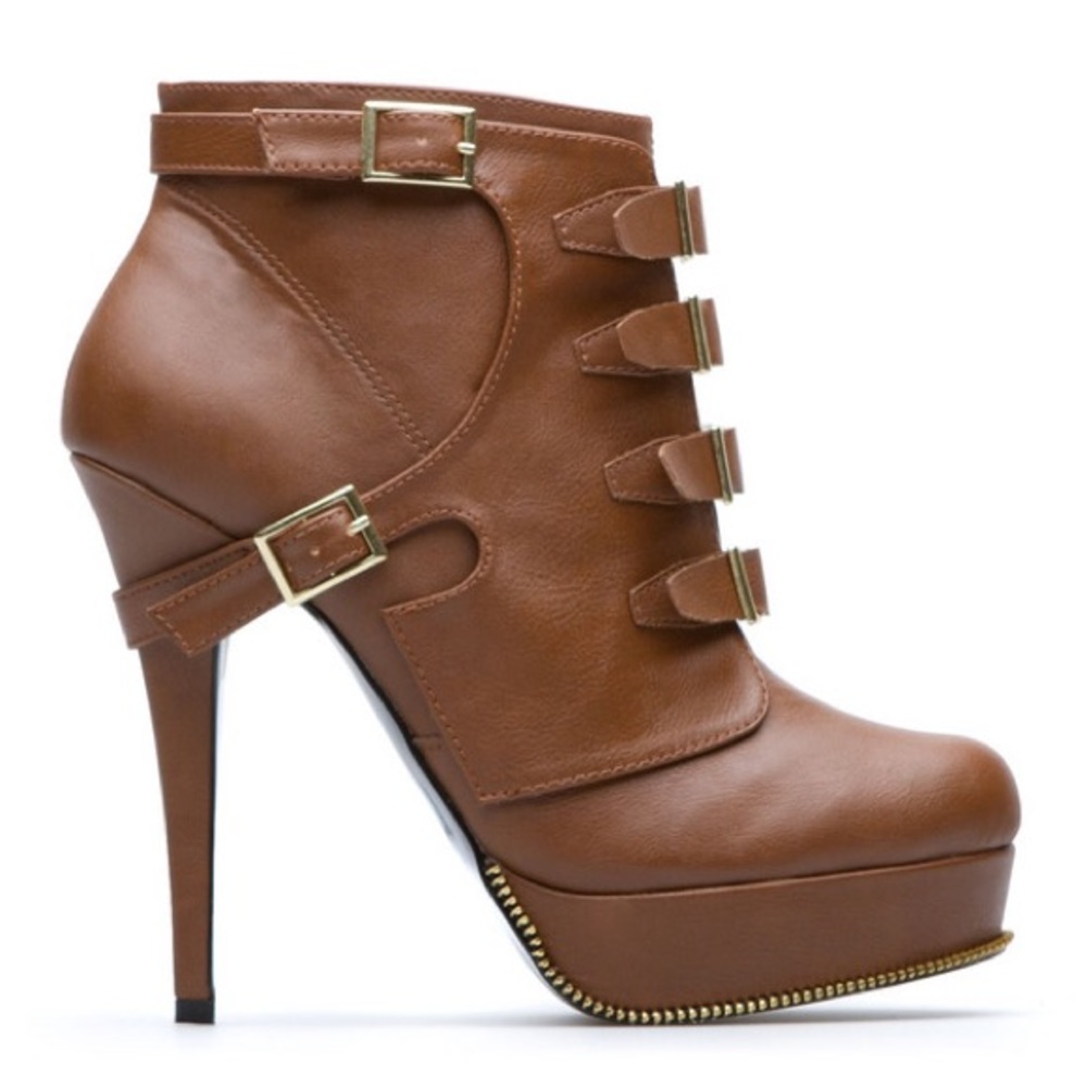Cognac booties