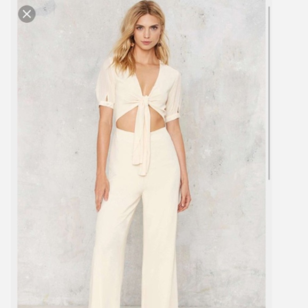Nasty Gal- off white 70's small- BRAND NEW 60% off