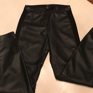 Faux leather leggings