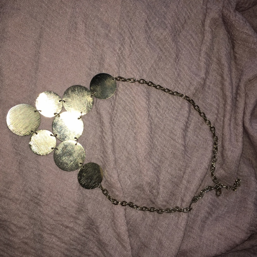 Gold coin necklace