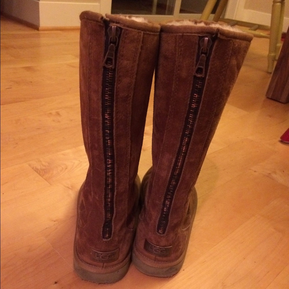 Ugg tall Sumner zipper back boots