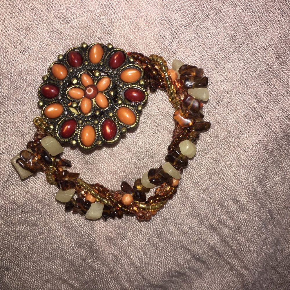 Beaded Medallion bracelet
