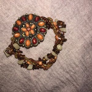 Beaded Medallion bracelet