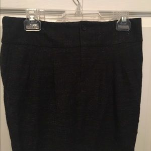Black knit skirt
