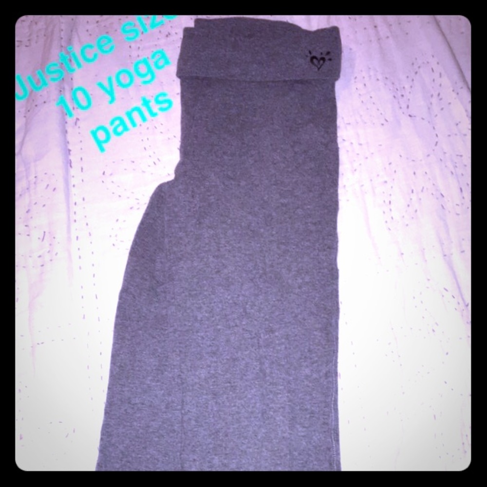 Girls Youth size 10 Justice Yoga Pants