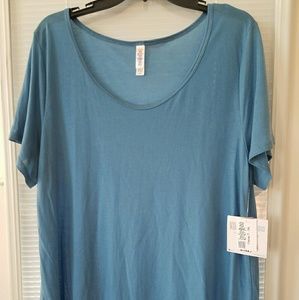 Dusty blue lularoe classic t