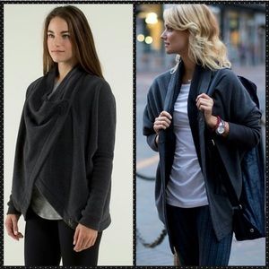 Lululemon gray it makes two wrap jacket s/m