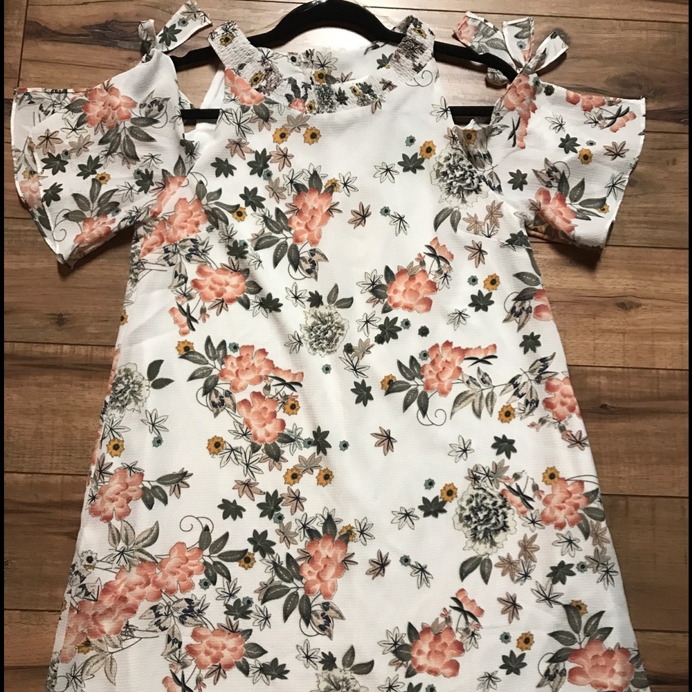Cold shoulder dress