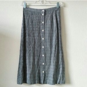 Vintage Eddie Bauer Button Front Skirt