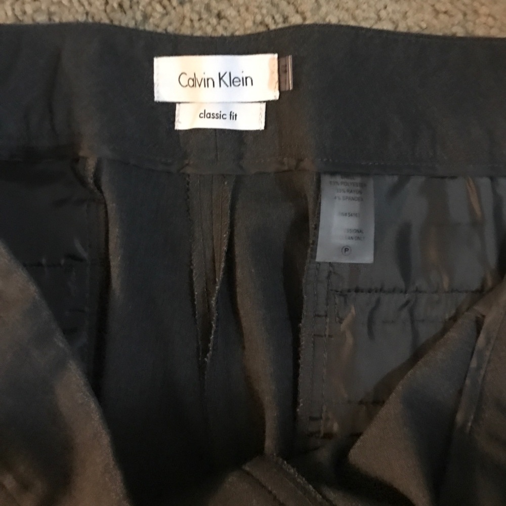 Grey Calvin Klein slacks
