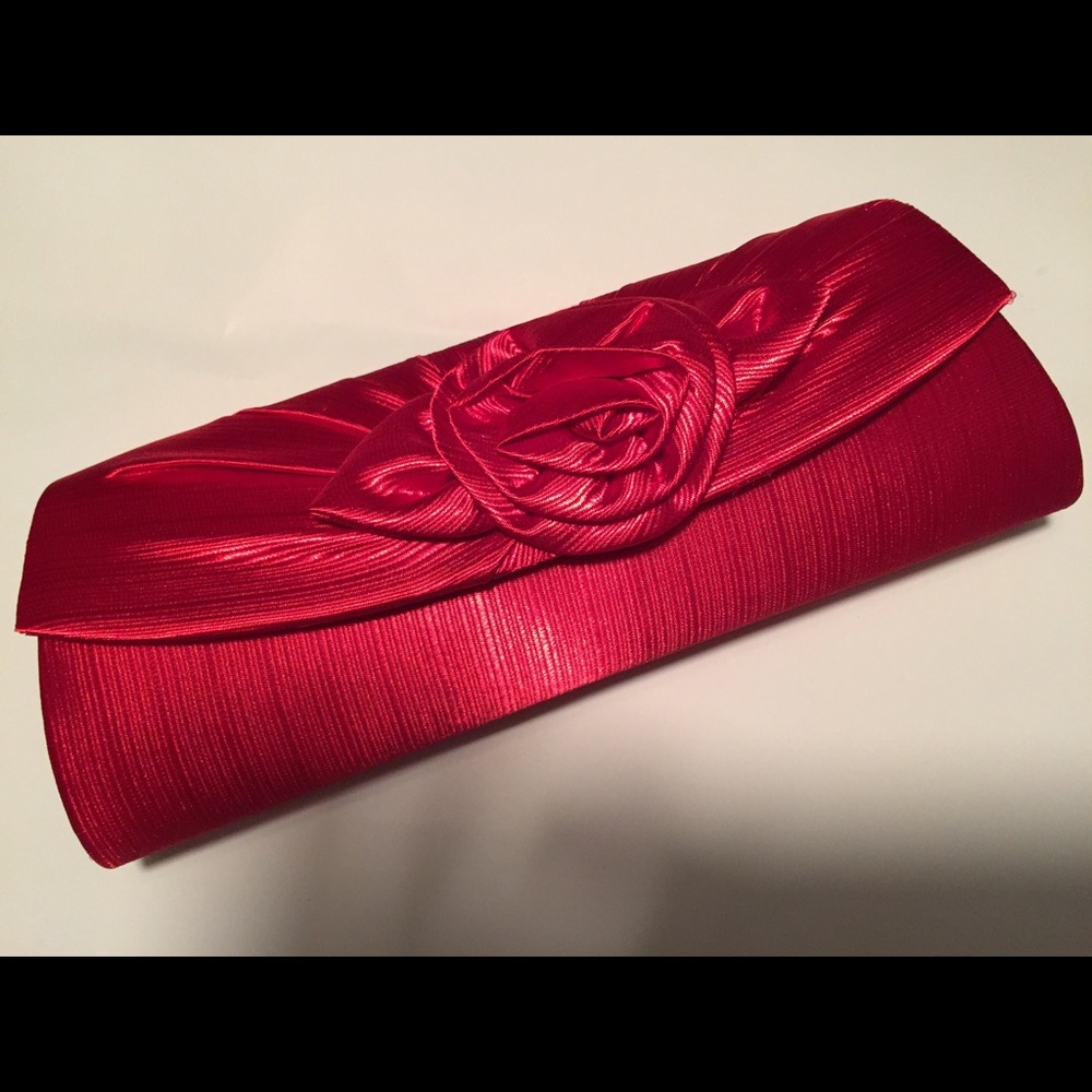 Red cocktail handbag