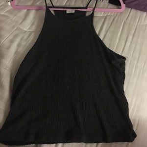 Grey Knit Halter Top from PacSun