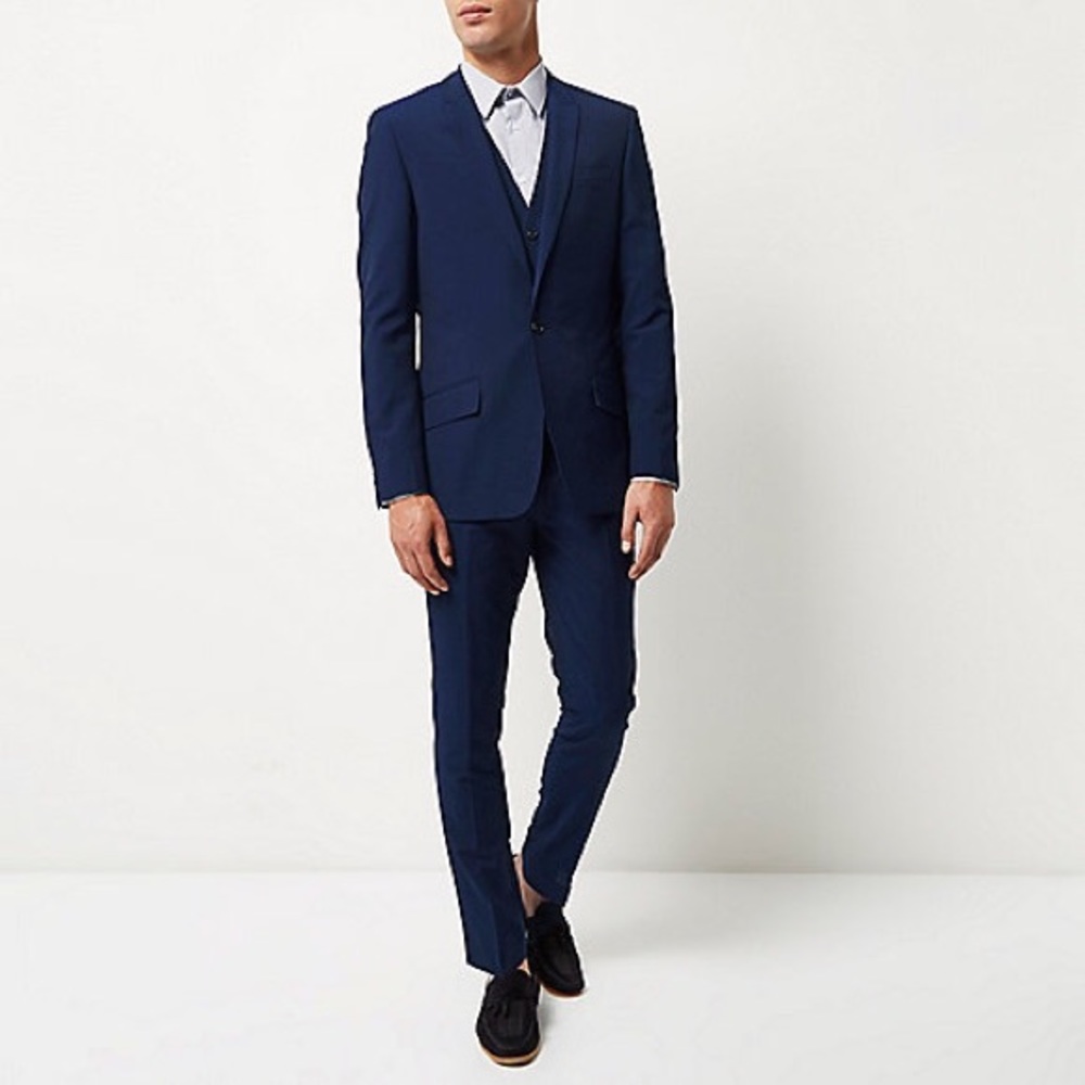 River Island Bright Blue Zazu Suit.