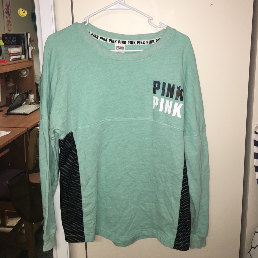Teal Pink Crew Neck Sweater! ❤
