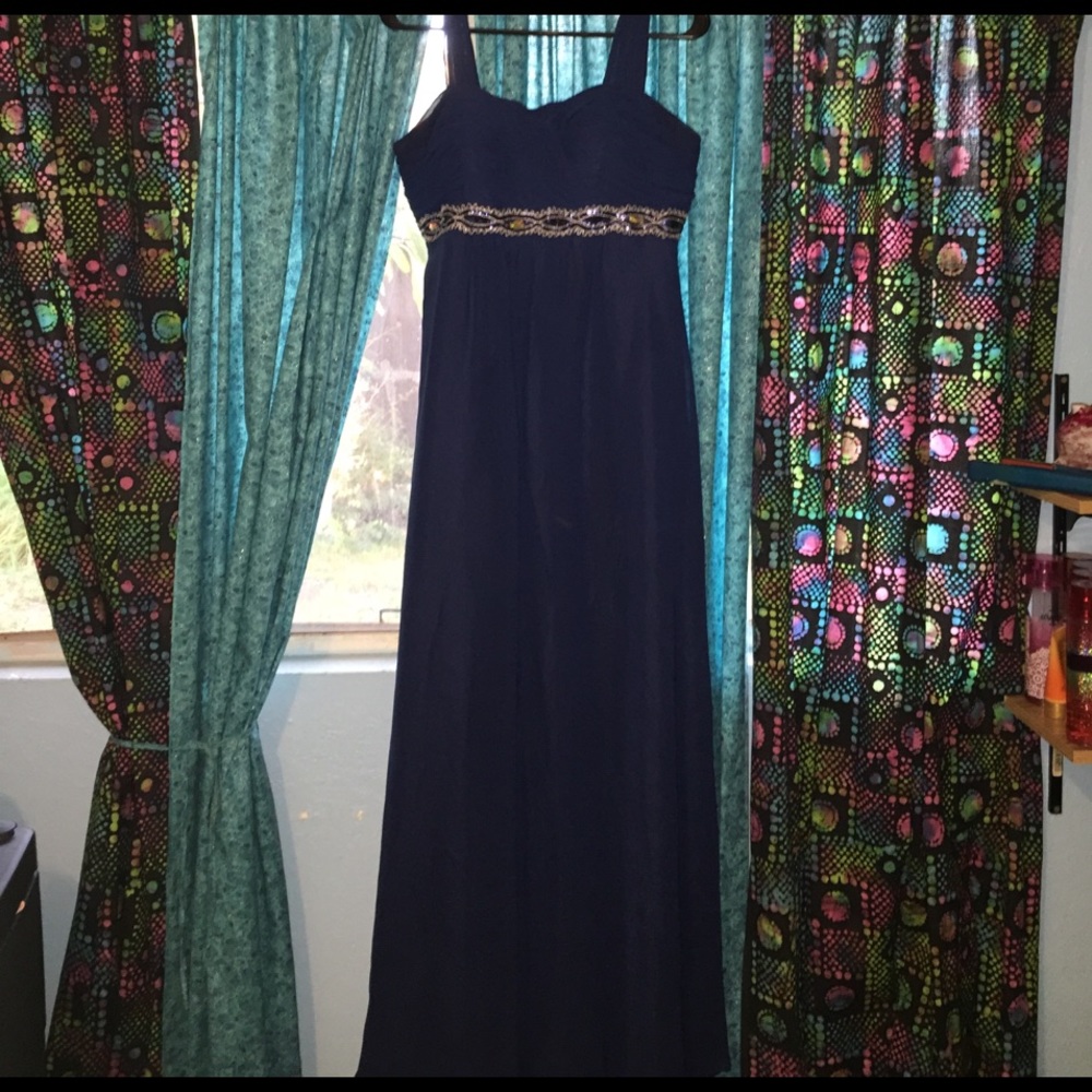 Navy prom dress