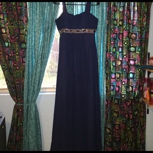 Navy prom dress