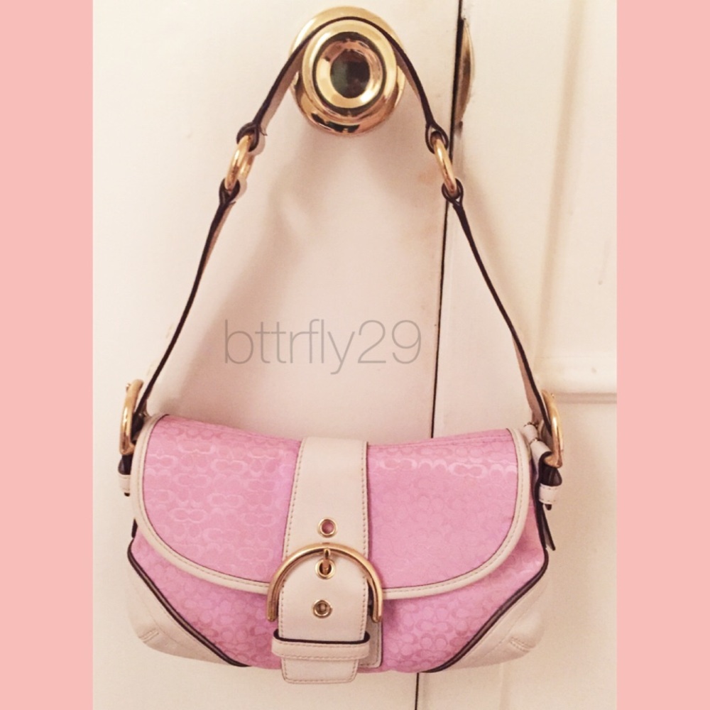 Coach Signature Flap Soho Shoulder Bag