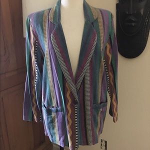 90s print Blazer