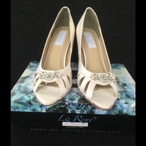 Liz Rene signature collection silk shoe