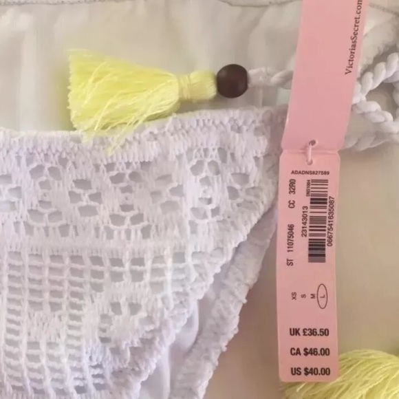 REDUCED Victoria's Secret white bikini swim bottom - Picture 2 of 3