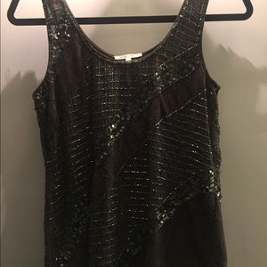 Matty M sequin and beaded tank top.