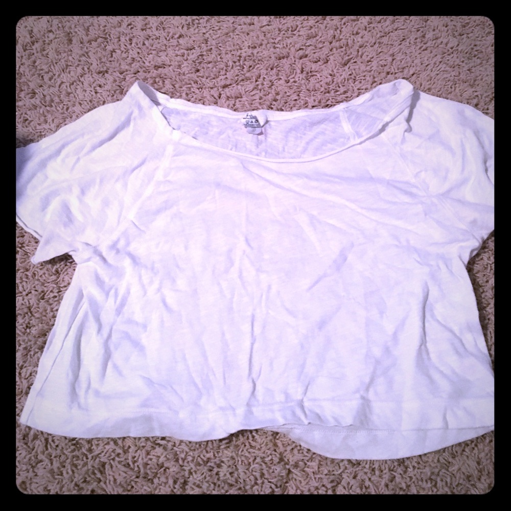 White VS Pink Crop Top
