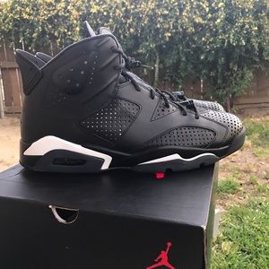 Air Jordan retro 6 black cat size 13
