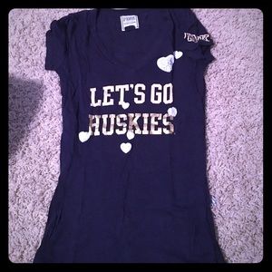VS Pink UW Husky Tee