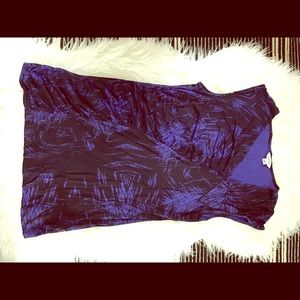 Calvin Klein ruched asymmetrical tank