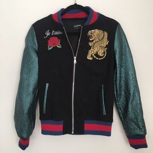 Bebe Je T'aime Bomber Jacket