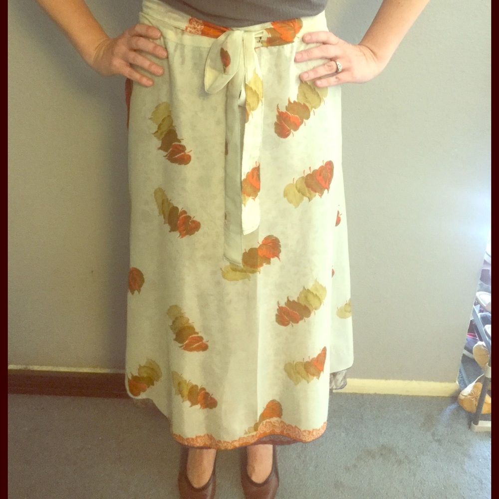 Silk/poly wrap shirt from India, size 4-12