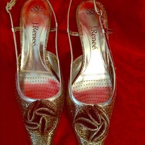 Elegant sling shoe. Wedding or ball
