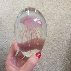 Hand blown glass Jellyfish
