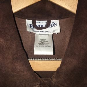 Pendleton Jackets & Coats - Pendleton real brown suede vest w/ patchwork Pendleton Jackets & Coats - Pendleton real brown suede vest w/ patchwork