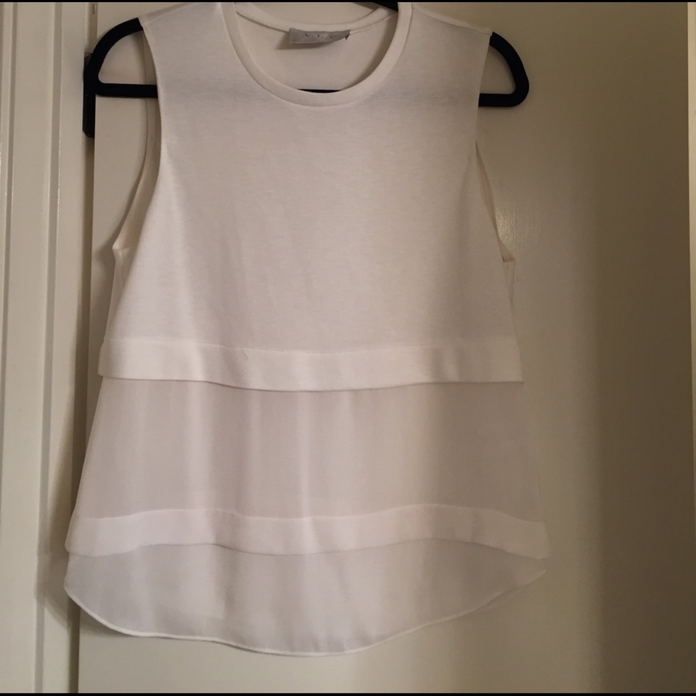 A.L.C. off-white silk tank