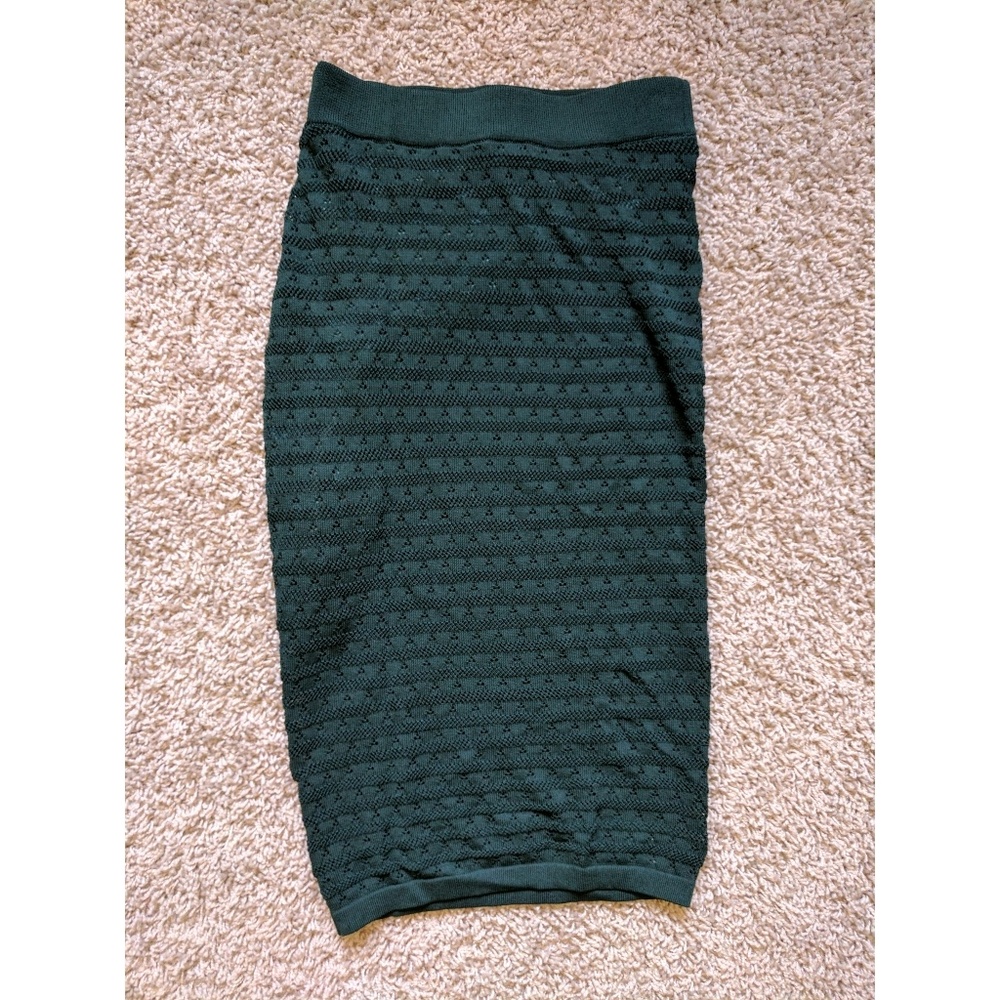 Bebe "Pointelle Midi Skirt"