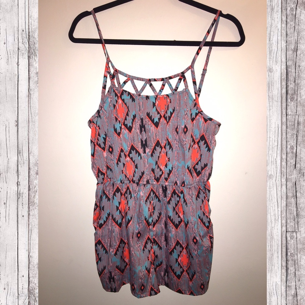 Tribal Print Romper