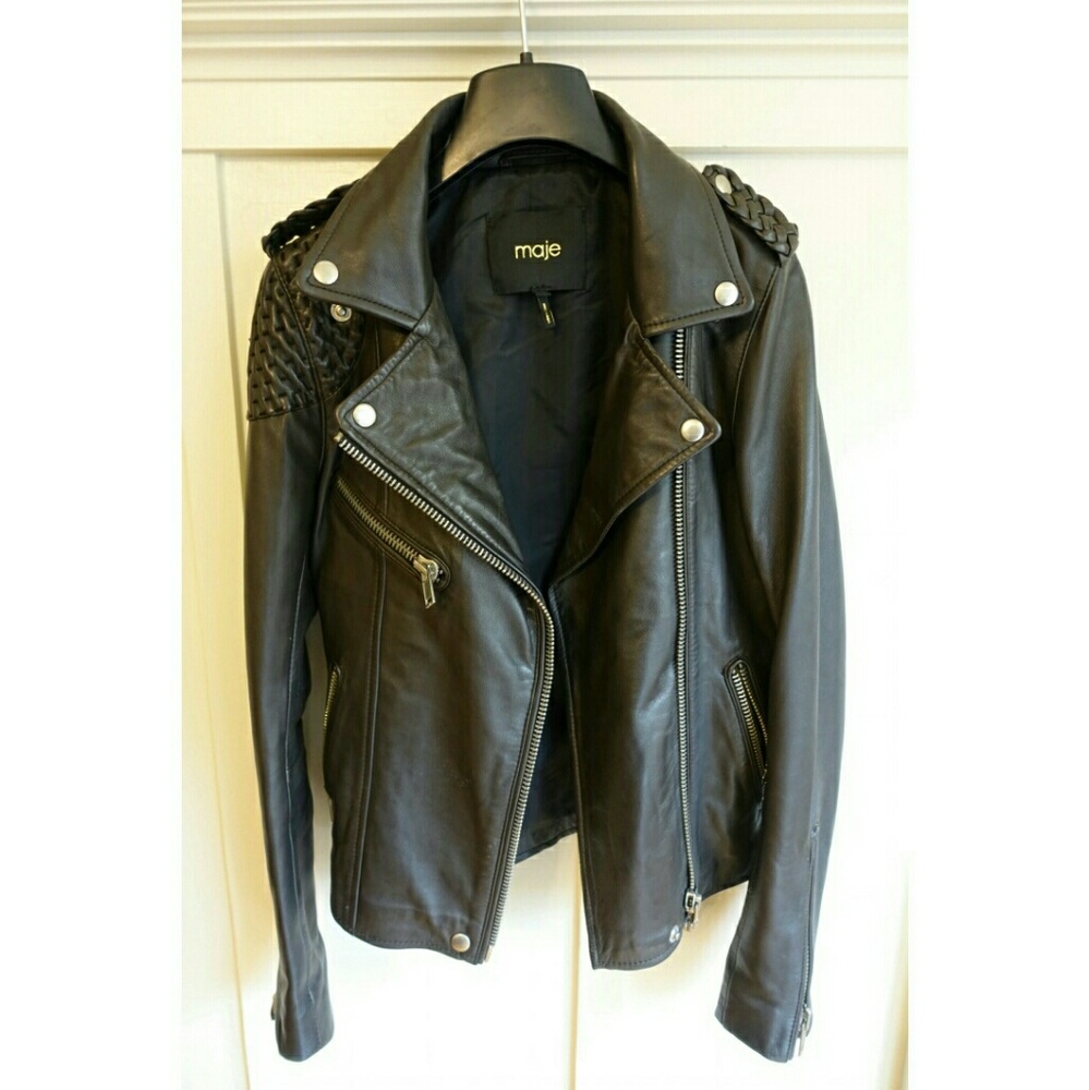 *SOLD* Maje Madone Leather Jacket