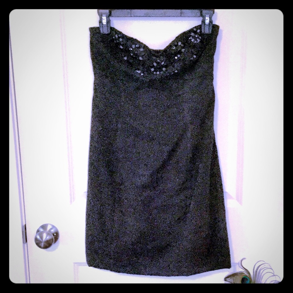 Free People stretchy lace mini dress