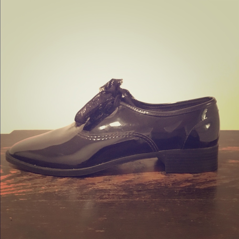 Black Patent Leather Oxfords